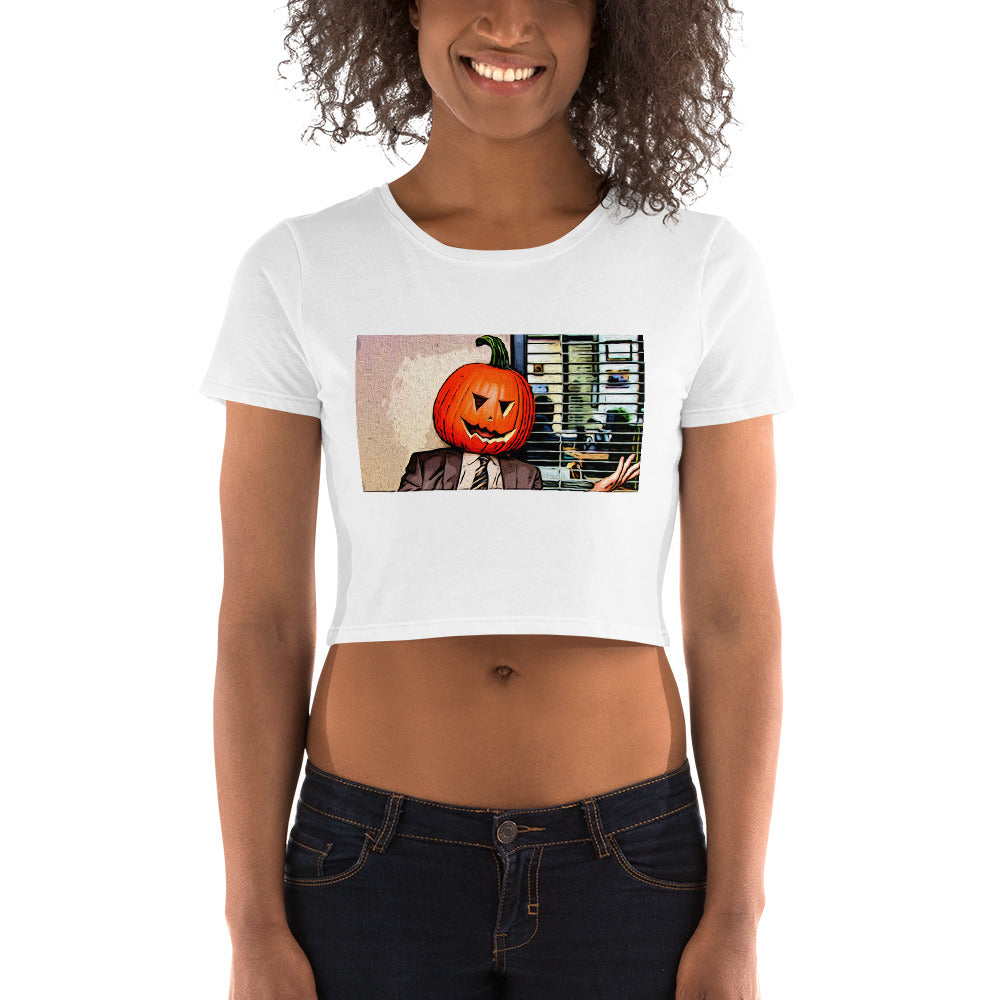 Pumpkin Head Women’s Crop Tee