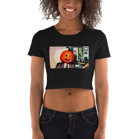 Pumpkin Head Women’s Crop Tee